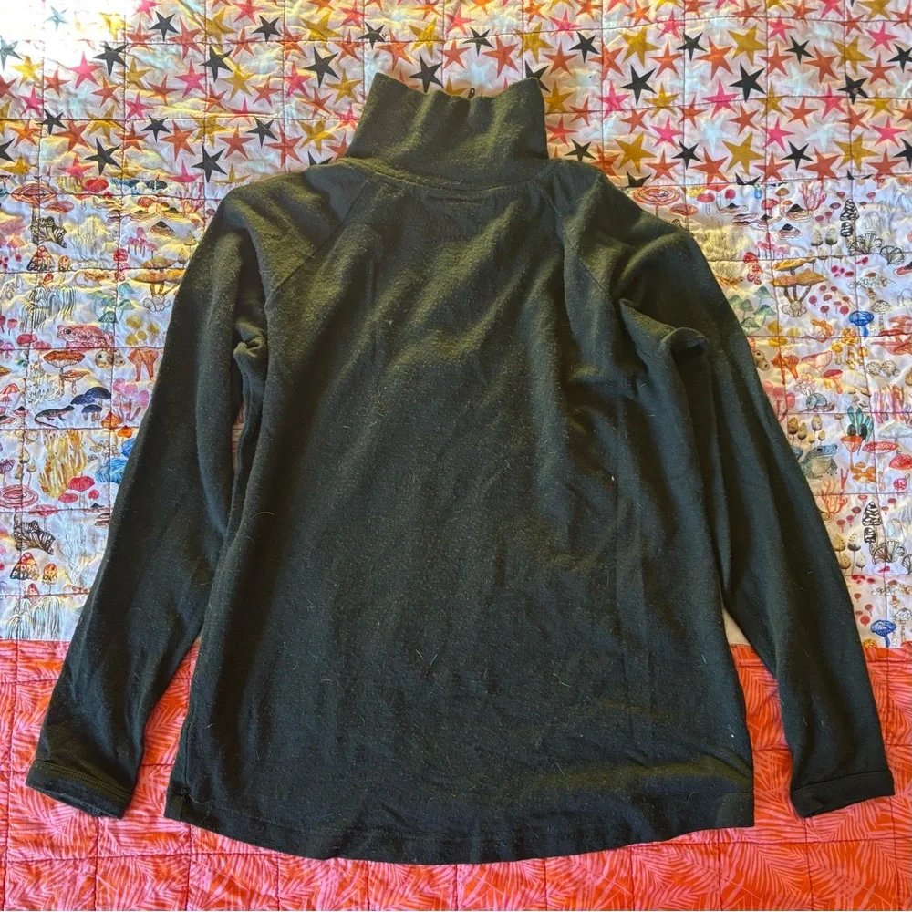 Icebreaker Quarter Zip Wool Thermal Top M - Picture 6 of 6